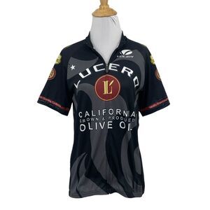 Voler Cycling Jersey Women XL Extra Large Black Lucero Short Sleeve Back Pockets